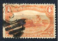 Изображение 1898г. SC# 287 / 4с. Охота на бизона / Used VG / кат.- $30