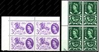 Изображение Великобритания 1960 г. SC# 375-6 • Юбилей Почты • MNH OG VF • кв. блоки