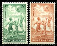 Изображение Новая Зеландия 1940 г. GB# 626-7 • Здоровье • MNH OG VF (кат. - £25.00)