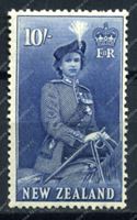 Изображение Новая Зеландия 1953-7 гг. SC# 301 • 10s. Елизавета II • MH OG F-VF (кат. - $50.00)