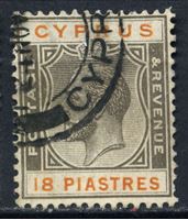 Изображение Кипр 1924-28 гг. • Gb# 112 • 6pi. Король Георг V • Used VF ( кат.- £9 )