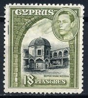 Изображение Кипр 1938-51 гг. Gb# 160 • 18 pi. Основной выпуск. Георг VI • Used VF