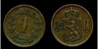 Изображение Норвегия 1877 г. KM# 352 • 1 оре • XF+ (кат. -$50.00)