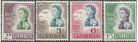 Изображение Гамбия 1961г. Gb# 186-189 • Елизавета II / Королевский визит • MLH OG XF / полн. серия