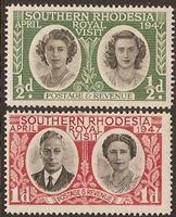 Изображение Южная Родезия 1947г. Gb# 62-63 • Королевский визит • MH OG VF+ / полн. серия