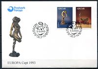 Изображение Фарерские о-ва 1993 г. SC# 252-3 • Выпуск Европа • Used(ФГ) XF • КПД ( кат.- $4 )