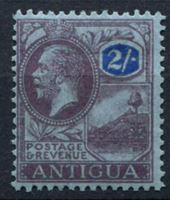 Изображение Антигуа 1921-29 гг. Gb# 58 • 2sh. Георг V • стандарт • MLH OG VF ( кат.- £15 )