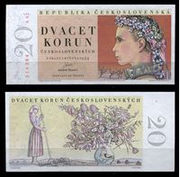 Изображение Чехословакия 1949 г. P# 70a • 20 крон • регулярный выпуск • UNC пресс