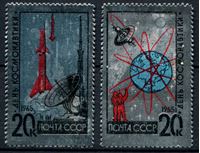 Изображение СССР 1965 г. • Сол# 3189-90 • День космонавтики. фольга • MNH OG XF • полн. серия