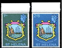 Изображение Святой Елены о-в 1967 г. Gb# 212-3 • Новая конституция • MNH OG XF • полн. серия