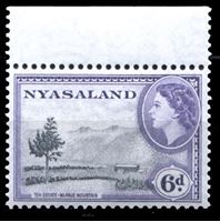 Изображение Ньясаленд 1953-1954 гг. Gb# 180 • 6d. • чайные плантации • MNH OG XF+