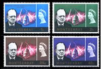 Изображение Монтсеррат 1966 г. Gb# 179-82 • Уинстон Черчилль • MNH OG • полн. серия