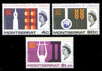 Изображение Монтсеррат 1966 г. Gb# 187-9 • 20-летие ЮНЕСКО • MNH OG • полн. серия