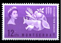 Изображение Монтсеррат 1963 г. Gb# 153 • Свобода от голода • 12c. • MNH OG XF
