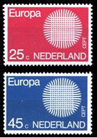 Изображение Нидерланды 1969 г. SC# 475-6 • 25 и 45 c. • выпуск "Европа" • MNH OG XF • полн. серия ( кат.- $5 )