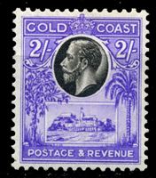 Изображение Британский Золотой Берег 1921-24 гг. Gb# 111 • 2sh. • Дворец в Кристианбурге • MLH OG XF ( кат.- £30 )