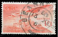 Изображение Ирландия 1948-65 гг. SC# C6 • 1s.3p. • Ангел над замком • авиапочта • Used XF