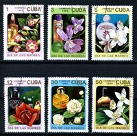 Изображение Куба 1989 г. SC# 3127-32 • День матери (цветы и духи) • Used(ФГ) XF • полн. серия