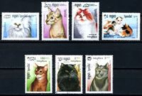 Изображение Камбоджа 1988 г. SC# 852-8 • кошки • Used(ФГ) XF • полн. серия