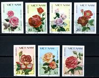 Изображение Вьетнам 1988 г. SC# 1823-29i • цветы (розы) б.з. • MNH OG XF • полн. серия