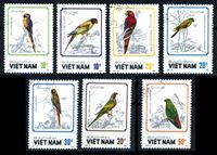 Изображение Вьетнам 1988 г. SC# 1857-63 • птицы • MNH OG XF • полн. серия