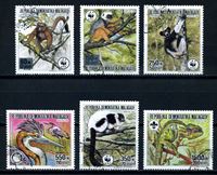 Изображение Мадагаскар 1988 г. SC# 836-41 • фауна острова • Used(ФГ) XF • полн. серия