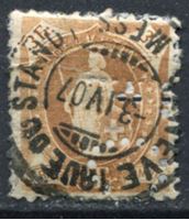 Изображение Швейцария 1882-1904 гг. • SC# 88b • 3 fr. • "Швейцария" (перф. - 11,5x12) • стандарт • Used XF ( кат.- $25 )