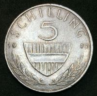 Изображение Австрия 1972 г. • KM# 2889a • 5 шиллингов • всадник • регулярный выпуск • AU ( кат.- $4,00 )