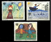 Изображение Фарерские о-ва 1979 г. SC# 45-7 • Международный год ребенка • детские рисунки • MNH OG XF • полн. серия