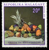 Изображение Мадагаскар 1970 г. SC# 446 • 20 fr. • Фрукты Мадагаскара (картина) • MNH OG XF