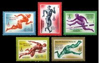 Изображение СССР 1980 г. • Сол# 5039-43 • Олимпиада-80, Москва (1-й выпуск) • легкая атлетика • благотворительный выпуск • MNH OG XF • полн. серия