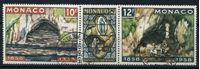 Изображение Монако 1958 г. SC# 416-8a • 8,10 и 12 fr. • 100-летие явления девы Марии в Лурде • Used(ФГ) XF ( кат.- $5 )