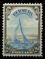 Изображение Бермуды 1938-52 гг. Gb# 112 • 2 d. • Георг VI основной выпуск • спортивная яхта в море • MNH OG XF ( кат.- £50 )