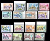 Изображение Бермуды 1962-68 гг. • Gb# 163..178 • 1 d. - 10 sh. • Елизавета II основной выпуск • архитектура островов • MNH OG XF ( кат.- £28 )