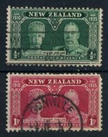Изображение Новая Зеландия 1935 г. Gb# 573-4 • 1/2 и 1 d. • 25 лет правления Георга V • Used VF