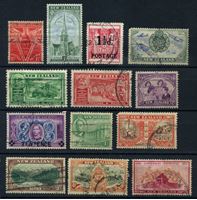 Изображение Новая Зеландия 1946-50 гг. • набор 13 марок • тематика • стандарт • Used VF