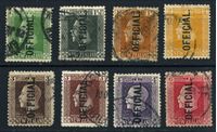 Изображение Новая Зеландия 1915-34 гг. Gb# O88 .. 102 • 1/2 .. 6 d. • надпечатки на стандарте Георга V (8 марок) • официальная почта • Used VF