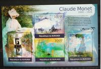 Изображение Бурунди 2012 г. Mi# 2355-2358 • Клод Моне • MNH OG Люкс