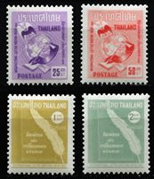 Изображение Таиланд 1962 г. • SC# 386-9 • 25 s. - 2 b. • Всемирная неделя писем • MLH OG XF • полн. серия ( кат.- $12 )