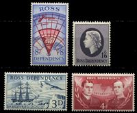 Изображение Новая Зеландия • Зависимая территория Росса 1957 г. • SC# L1-4 • 3 d. - 1s.6d. • Первый выпуск • MNH OG XF • полн. серия ( кат.- $12 )